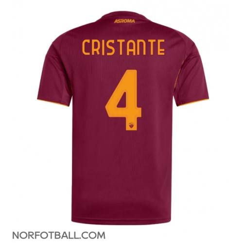 Billige Fotballdrakt AS Roma Bryan Cristante #4 Replika Hjemmedrakt 2025-26 Kortermet Billige Fotballdrakt AS Roma Bryan Cristante #4 Replika Hjemmedrakt 2025-26 Kortermet